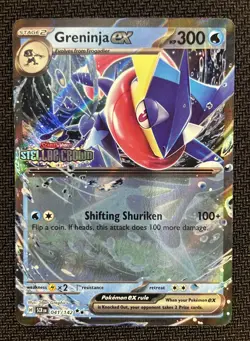Pokemon TCG Stellar Crown Greninja EX Card 041/142 - STAMPED PROMO - Image 1