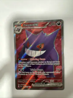 Pokemon TCG Gengar EX Temporal Forces Ultra Rare Card 193/162 Scarlet & Violet - Image 1