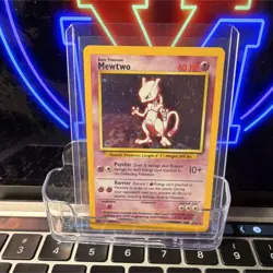 Pokemon Mewtwo Base Set Holo Rare 10/102 Basic 60HP Psychic 10+ Card - Image 1