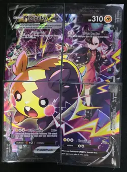 Pokemon Morpeko V-Union 4 Card Set SWSH287 SWSH288 SWSH289 SWSH290 Promo NM/Mint - Image 1