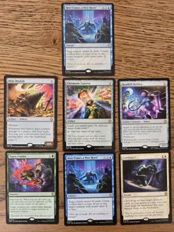 MTG TMNT Here Comes A New Hero Surge Foil, Commander Rare Bundle X7 Cards NM - Image 1