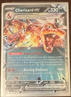 Charizard ex #054/091 Double Rare Paldean Fates Pokemon Card TCG NM Or Better Mp - Image 1