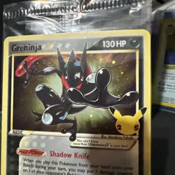 Greninja Gold Star Celebrations Promo SWSH144 2021 Pokemon TCG Sealed Card - Image 3