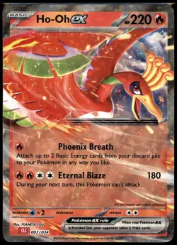 Ho-oh ex Classic Collection Trading Card Game Classic 007/034 NM - Image 1