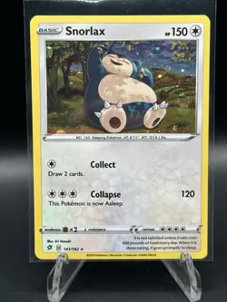 Snorlax - 141/192 (Cosmos Holo) - Pokemon TCG Rebel Clash (2020) card game - Image 1