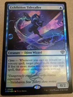 Exhibition Tidecaller - Foil - Secrets of Strixhaven - Mtg - Image 1