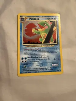 Pokemon Politoed 8/75 Neo Discovery Holo Rare 100 HP Stage 2 English Card - Image 1