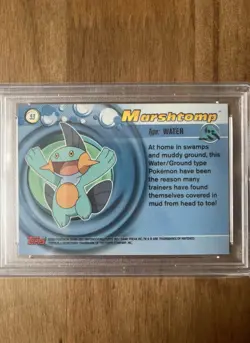 PSA 10 Marshtomp Holo Silver Foil - Topps Advanced Pokemon *VERY RARE* - Image 3