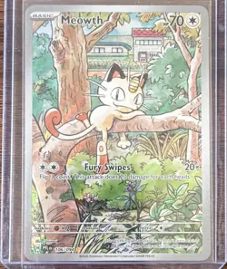Pokemon Company Meowth Illustration Rare Holo ME02 106/094 EN 70 HP Basic - Image 1