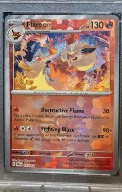 Flareon PSA 10 GEM MT Pokeball Reverse Holo 2025 Pokemon Prismatic Evolution #13 - Image 3