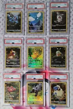 Pokemon Crown Zenith Gallarian Gallery GG26-GG34 PSA 9 Complete Set - Image 1