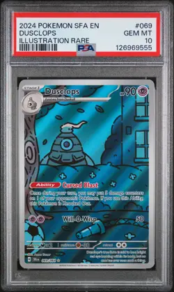 2024 Pokemon Shrouded Fable Dusclops #069 Illustration Rare PSA 10 GEM MINT - Image 1