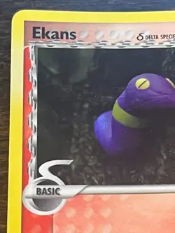 Ekans 47/101 Dragon Frontiers Stamped Reverse Holo Print Line Error LP - Image 2