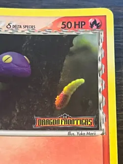 Ekans 47/101 Dragon Frontiers Stamped Reverse Holo Print Line Error LP - Image 3