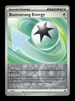 Boomerang Energy 166/167 Twilight Masquerade Reverse Holo NM/M Pokemon - Image 1