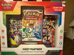 Pokemon TCG First Partner Illustration Collection Series 1 Factory Sealed Box Pr - Image 1