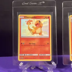Pokemon TCG Charmander SV6/SV94 & Charmeleon Sv7/v94 Baby Shiny Vault Holo 🔥 - Image 2