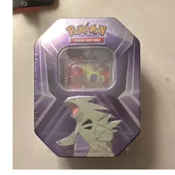 Pokemon Triple Whammy Tin Larvitar Pupitar Tyranitar 60ct Metal 2024 - Image 1