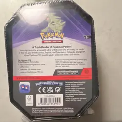 Pokemon Triple Whammy Tin Larvitar Pupitar Tyranitar 60ct Metal 2024 - Image 2