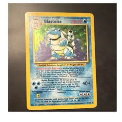 The Pokemon Company Blastoise 002/102 Base Set Holo Rare 1999 English 100 HP - Image 1