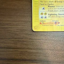 Zapdos H32/H32 Aquapolis Holo Rare Basic 80 HP English Pokemon TCG - Image 3