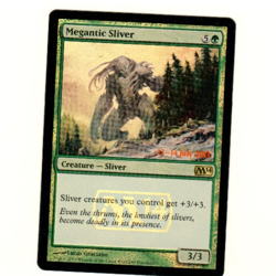 Megantic Sliver Prerelease Foil Promo M14 Magic The Gathering Card - Image 1