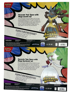 Pokemon Ascended Heroes Premium Poster Collection Lucario Gardevoir Set - New - Image 2