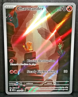 POKEMON SCARLET & VIOLET 151 - CHARMANDER #168/165 - ILLUSTRATION RARE (NM) - Image 2
