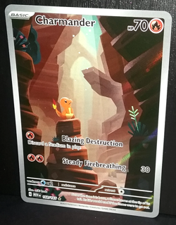 POKEMON SCARLET & VIOLET 151 - CHARMANDER #168/165 - ILLUSTRATION RARE (NM) - Image 4
