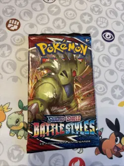 1X Battle Styles Booster Pack Pokemon TCG Sword Shield SWSH New Sealed 820650808180 - Image 1
