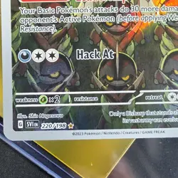 Pokemon Kingambit 220/198 SV01 Scarlet & Violet Secret Rare Full Art Holo - Image 2