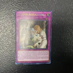 Yugioh! Solemn Accusation - BLZD-EN079 - Secret Rare - 1st Edition - NM - Image 1