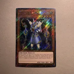 Yu-Gi-Oh! Thunder King Rai-Oh RA03-EN206 Platinum Secret Rare 1st Ed Near Mint - Image 1