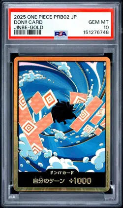 Don!! Card Jinbe-gold One Piece Japanese PSA 10 - Image 1