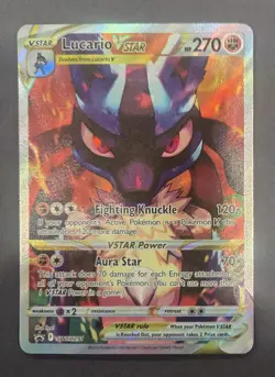 Pokemon TCG Lucario VSTAR SWSH291 Crown Zenith ETB Black Star Promo Card - Image 1
