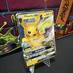 Pokemon Pikachu GX SM232 Sun & Moon Promo Holo HP160 Pokemon TCG Card - Image 2