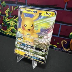 Pokemon Pikachu GX SM232 Sun & Moon Promo Holo HP160 Pokemon TCG Card - Image 3