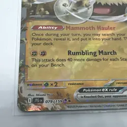 Mamoswine Ex 079/159 Pokemon TCG Trading Card - Image 3
