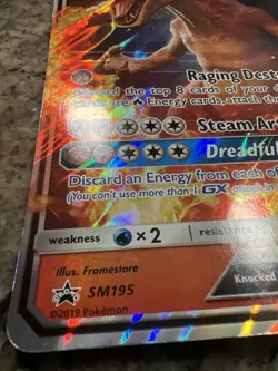 Pokemon Charizard GX Jumbo Card SM195 Promo - Image 2