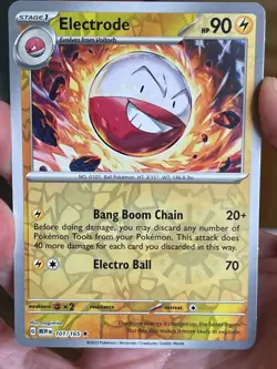 POKEMON ELECTRODE #101/165 RARE REVERSE HOLOFOIL NM SCARLET & VIOLET 151 CARD - Image 1