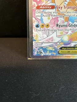 Pokemon Mega Dragonite EX Full Art Secret Rare Holo Card 290/217 370 HP - Image 5
