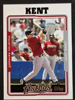 Jeff Kent 140 Topps Chrome Refractor LP Sports Card - Image 1