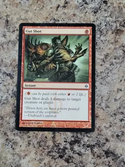 1x MTG Gut Shot - New Phyrexia! LP Commander EDH Modern - Image 1