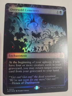 MTG OVERSOLD CEMETERY FOIL ART EX-MINT FREE SHIP!!! - Image 1