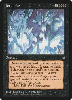 Icequake Ice Age Uncommon MP Magic: The Gathering Normal - Image 1