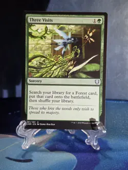 Three Visits #289 (NM) Commander: Secrets of Strixhaven SOC Magic MTG - Image 1