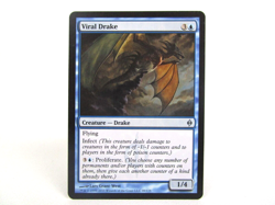 Viral Drake MTG Magic the Gathering New Phyrexia LP Regular Uncommon Card - Image 1