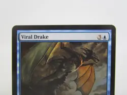 Viral Drake MTG Magic the Gathering New Phyrexia LP Regular Uncommon Card - Image 2
