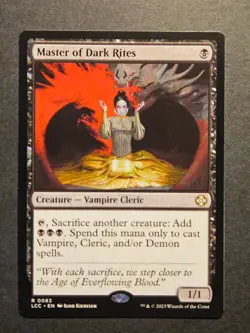 Master of Dark Rites R Commander: The Lost Caverns of Ixalan 0083 NM - Image 1