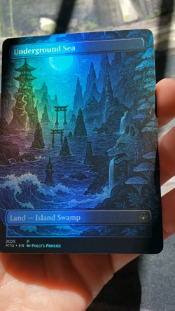 Underground Sea FOIL Original Dual Land Proxy Card Custom Japanese Art Design - Image 2